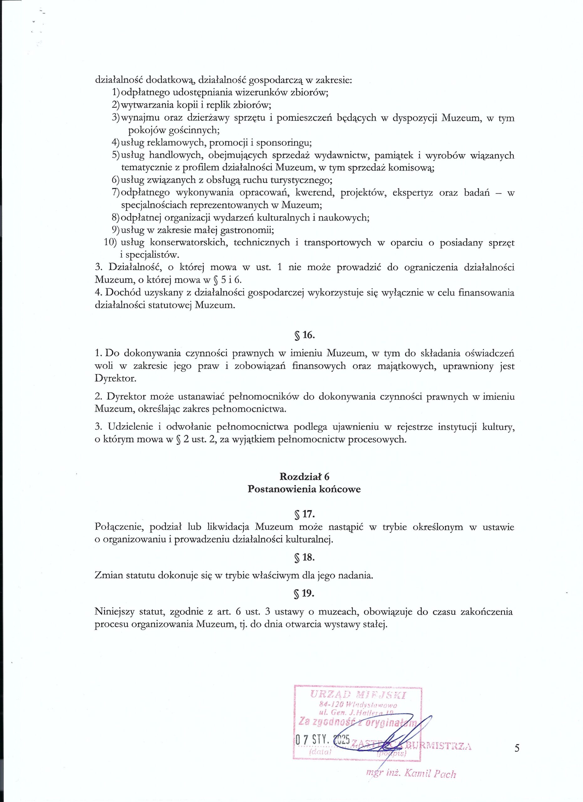 Statut 5